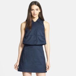 Theory Gemine Taranto Pop Top Shift Dress